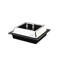 BRÄTER TEPPANYAKI 12 L  - Edelstahlfarben/Schwarz, Basics, Glas/Metall (42/46/16,4cm) - Am Cook