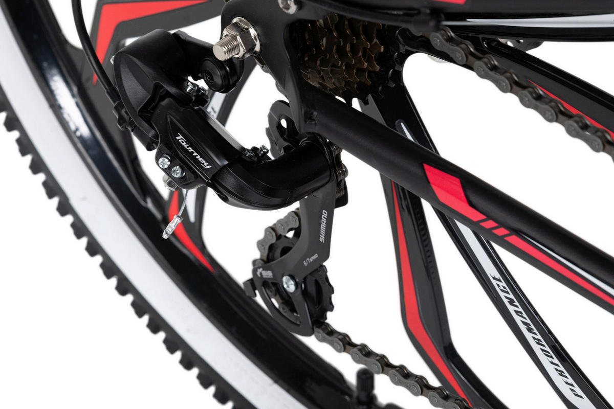 MOUNTAINBIKE 27,5 Zoll  - Rot/Schwarz, Basics, Metall (139/80/21cm) - Atrigo