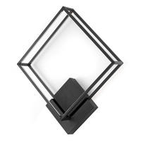 LED-DECKENLEUCHTE 5002 PING 45/45/13 cm   - Schwarz, Design, Metall (45/45/13cm)