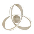 LED-DECKENLEUCHTE Orilo 52/22 cm  - Sandfarben, Design, Kunststoff/Metall (52/22cm) - Novel