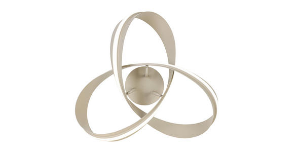 LED-DECKENLEUCHTE Orilo 52/22 cm  - Sandfarben, Design, Kunststoff/Metall (52/22cm) - Novel