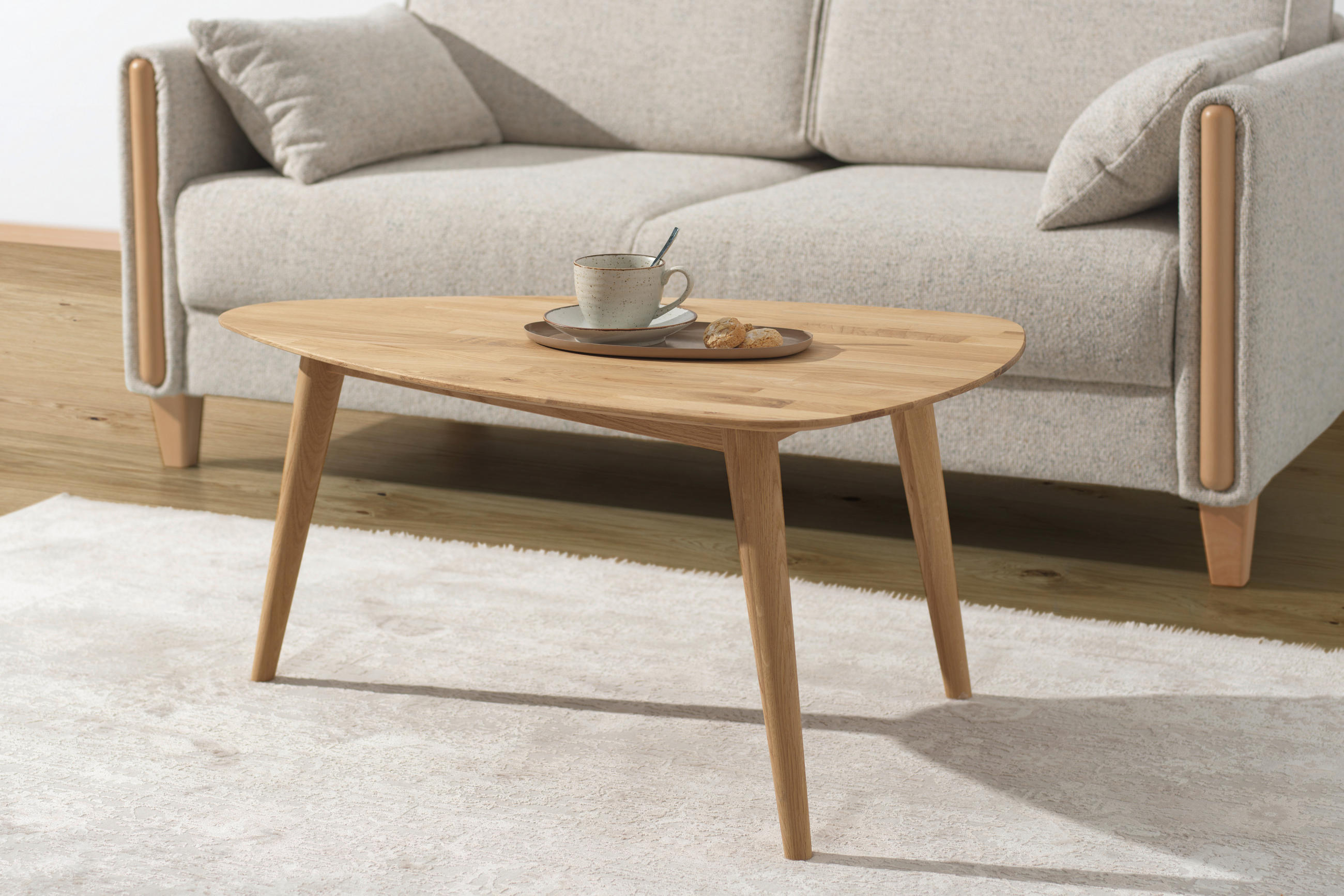 SOFFBORD i trä 90/60/44 cm  - skogsek, Natur, trä (90/60/44cm) - home24