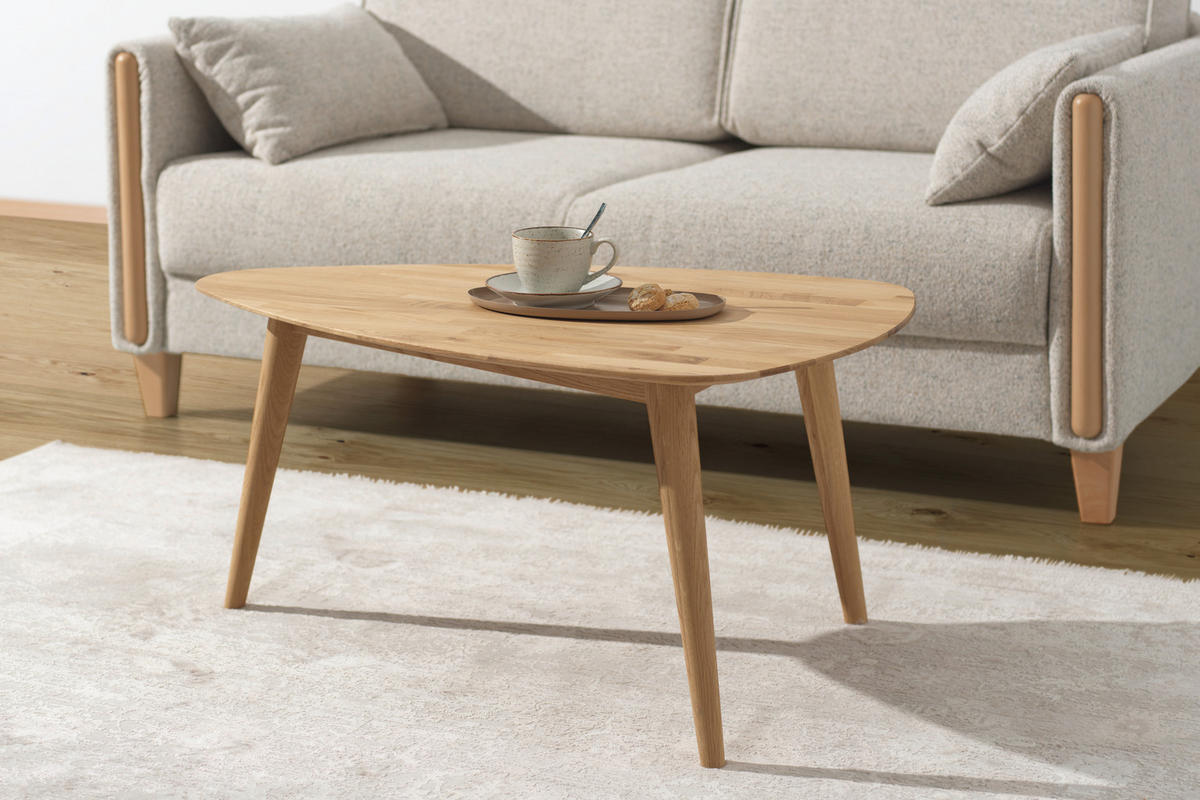 COUCHTISCH in Holz 90/60/44 cm  - Wildeiche, Natur, Holz (90/60/44cm) - home24