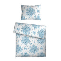 BETTWÄSCHESET 3-teilig Satin 200/210 cm  - Blau/Weiss, Konventionell, Textil (200/210cm) - Esposa