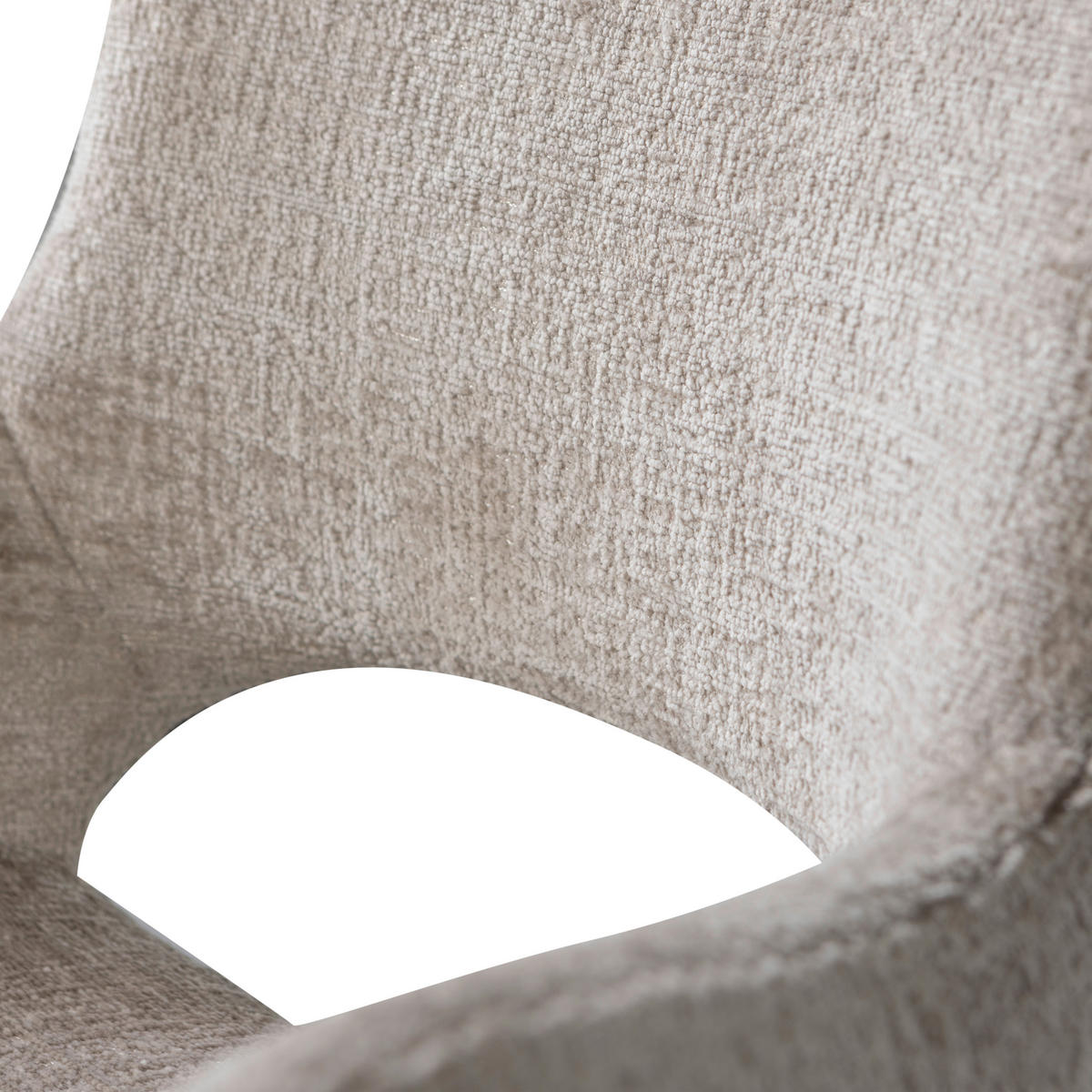 ARMLEHNSTUHL-SET 2 Stück  in Samt  - Sandfarben, MODERN, Textil/Metall (58/58/82cm) - Livetastic