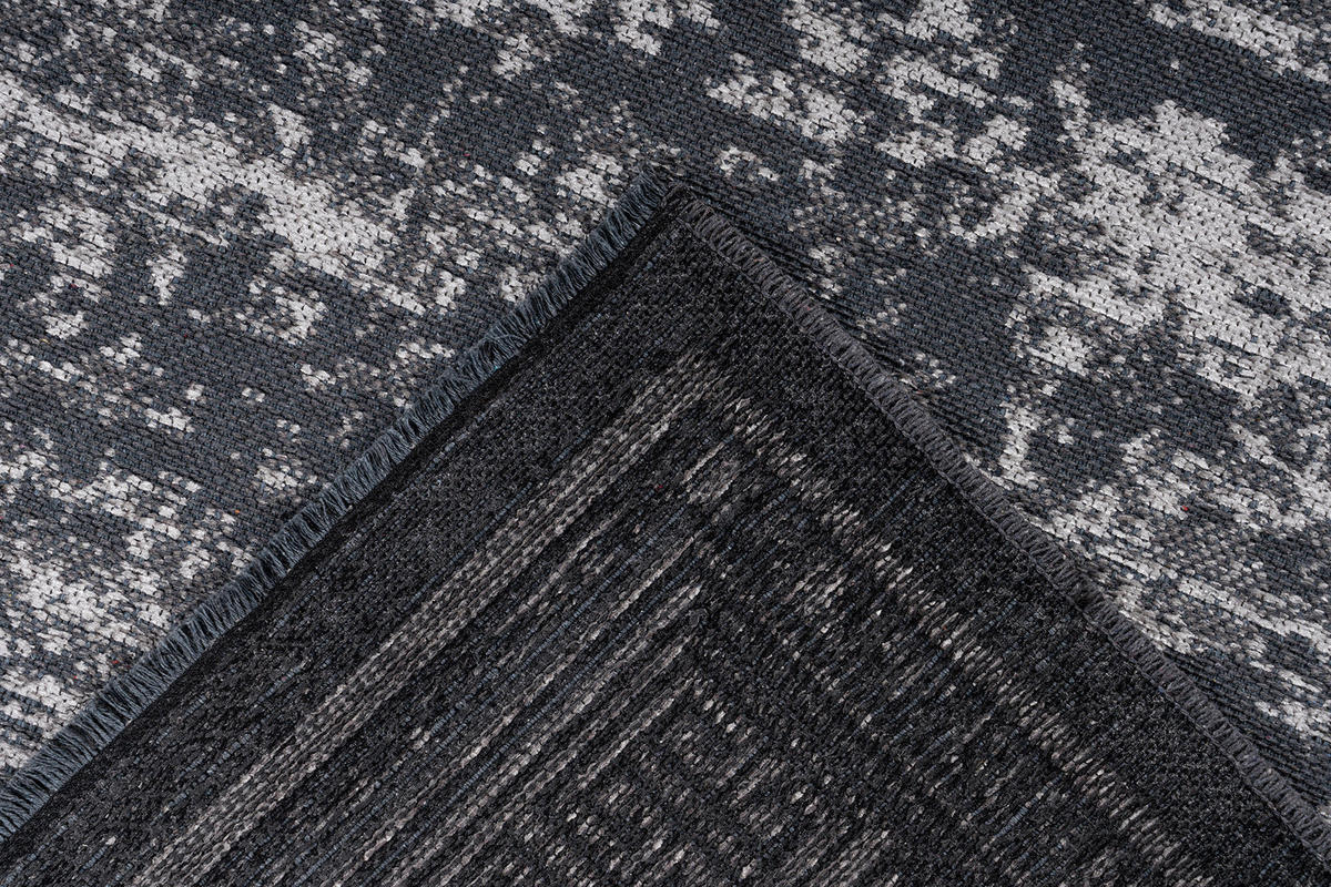 KOBEREC TKANÝ NA PLOCHO, 160/230 cm, šedá - šedá, Konvenční, textil (160/230cm)