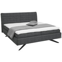 POLSTERBETT 180/200 cm  in Dunkelgrau  - Weiss/Dunkelgrau, Design, Holzwerkstoff/Kunststoff (180/200cm) - Dieter Knoll