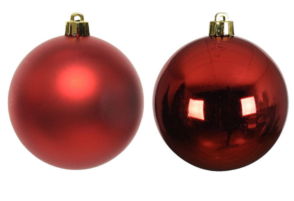 CHRISTBAUMKUGEL-SET 2,5 cm 24-teilig  - Rot, KONVENTIONELL, Glas (2,5cm)