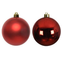 CHRISTBAUMKUGEL-SET 2,5 cm 24-teilig  - Rot, KONVENTIONELL, Glas (2,5cm)