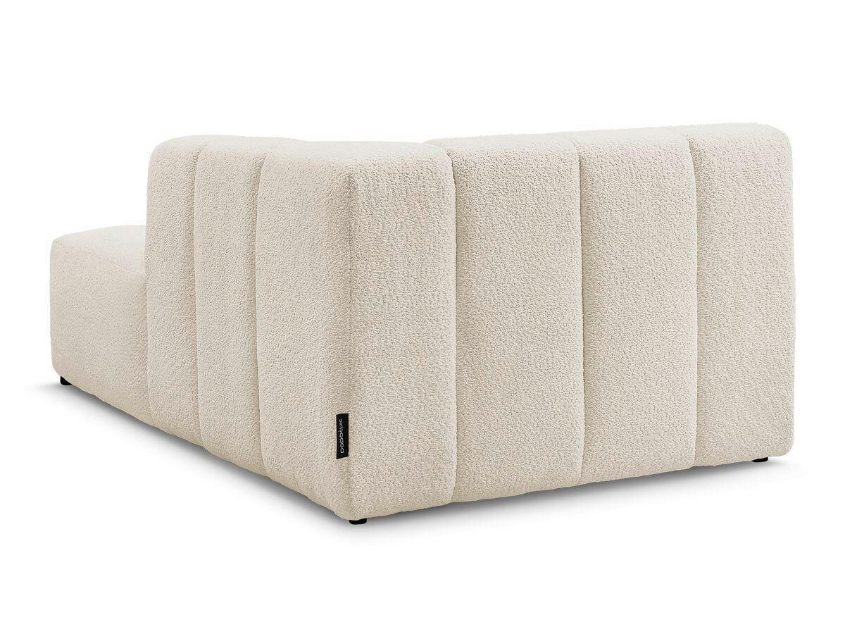 SOFAELEMENT ANNECY Bouclé Beige  - Beige/Schwarz, MODERN, Kunststoff/Textil (120/72/170cm)