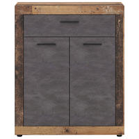 KOMMODE  in 88,9/107,7/40 cm  - Alteiche/Schwarz, Design, Holzwerkstoff/Kunststoff (88,9/107,7/40cm) - MID.YOU