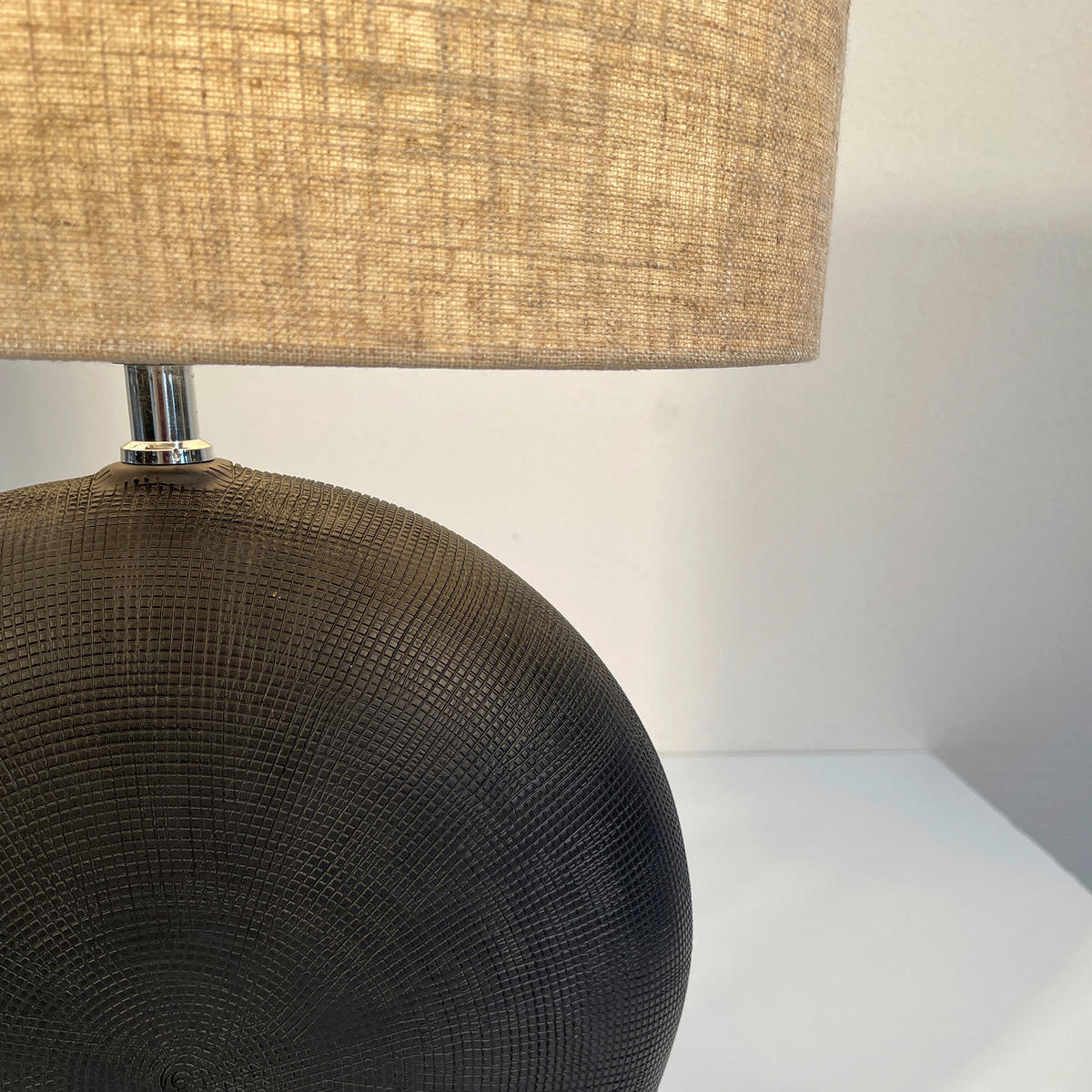 BORDSLAMPA Foro 23/13/36 cm   - sandfärgad/svart, Klassisk, plast/keramik (23/13/36cm)