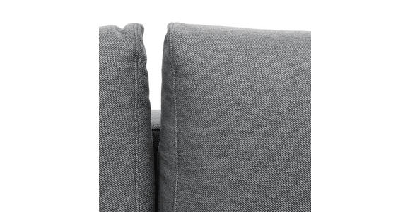 ECKSOFA in Flachgewebe Grau - Eiche Wotan/Grau, KONVENTIONELL, Holz/Textil (255/157cm) - Carryhome