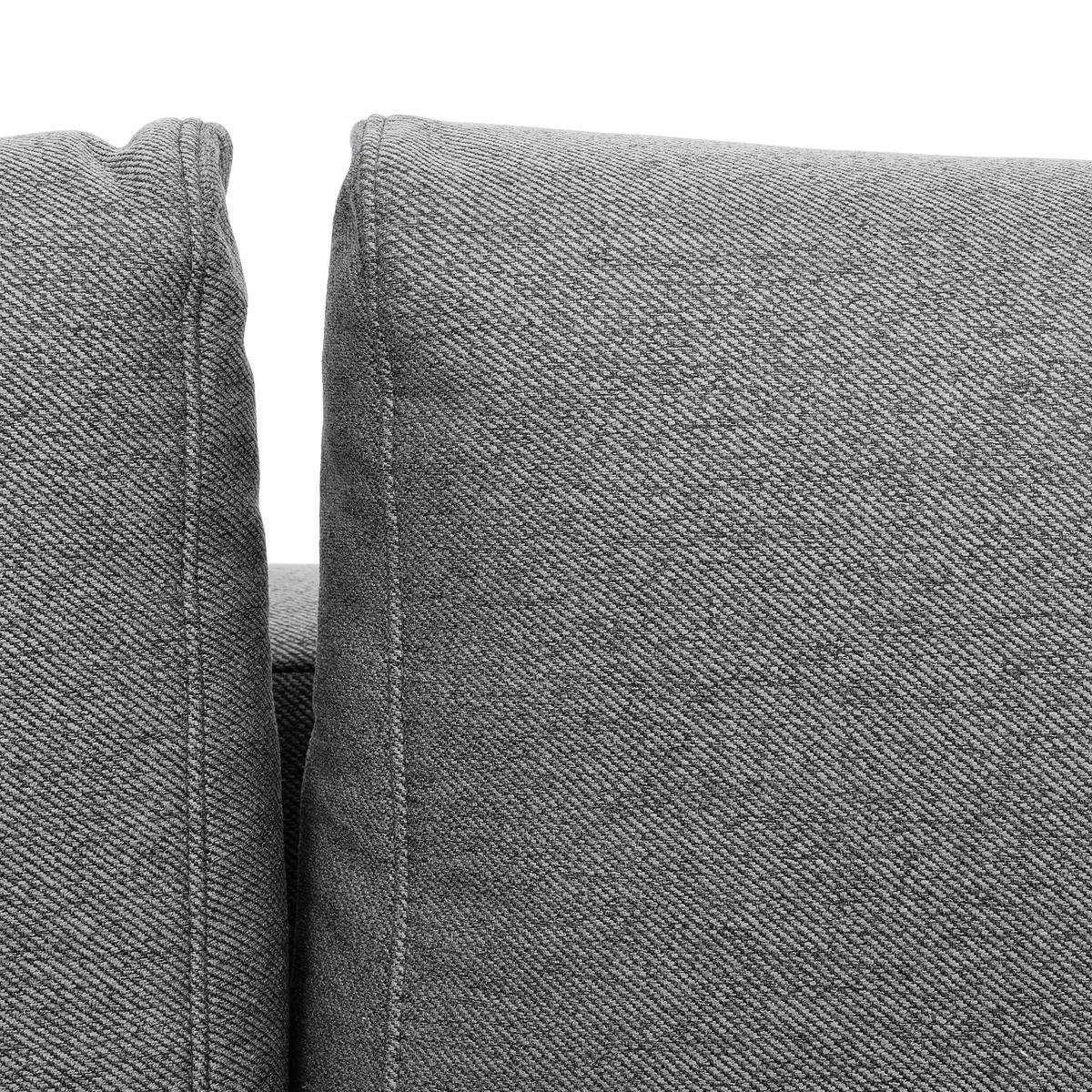 ECKSOFA in Flachgewebe Grau  - Eiche Wotan/Grau, Konventionell, Holz/Textil (255/157cm) - Carryhome