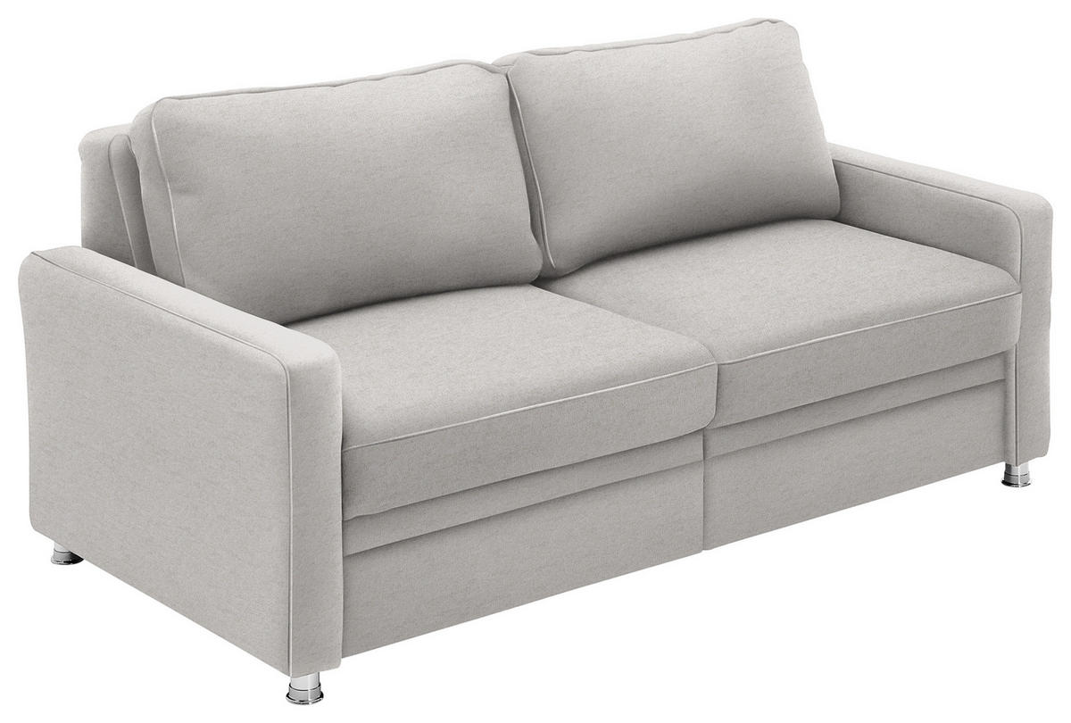 SCHLAFSOFA Naturfarben  - Naturfarben, KONVENTIONELL, Textil/Metall (206/90/100cm) - Beldomo Style