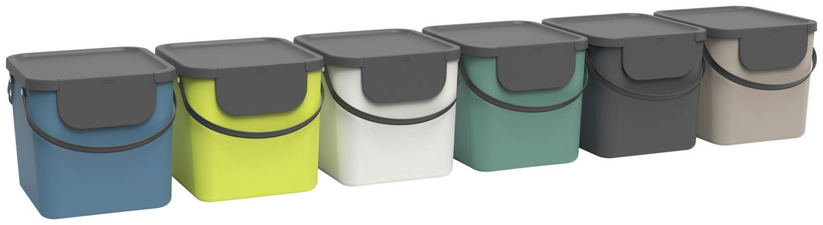 SUSTAV ZA ODVAJANJE OTPADA  40 l   - limeta, Basics, plastika (40/35,5/34cm) - Rotho