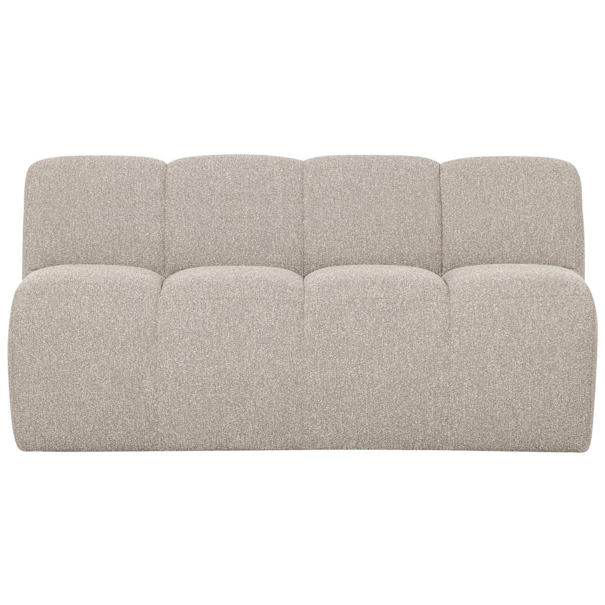 SITZBANK in Textil Beige  - Beige/Schwarz, MODERN, Kunststoff/Textil (164/83/73cm) - Livetastic