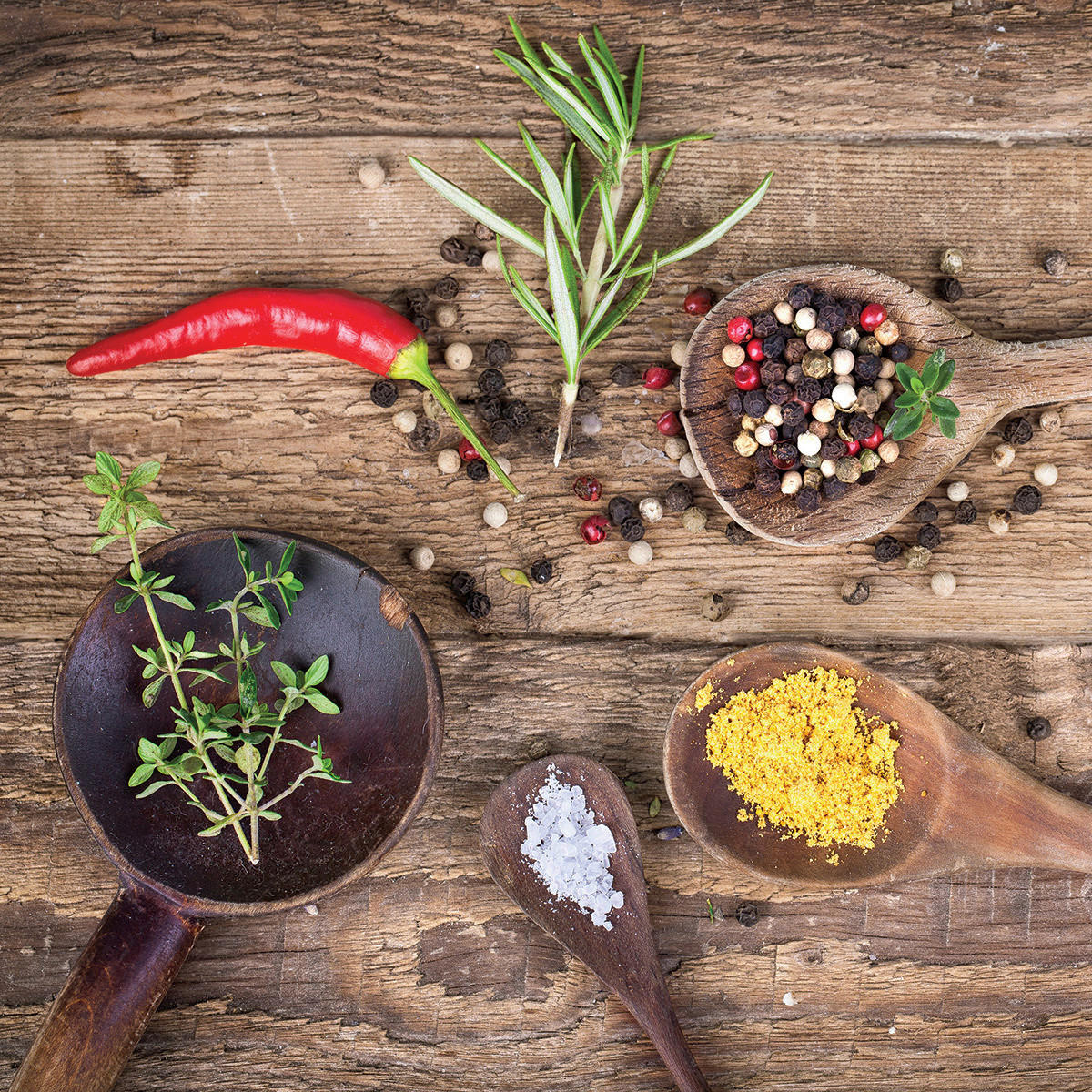 LEINWANDBILD Essen & Trinken 30/30 cm  - Multicolor, Basics, Holz/Papier (30/30cm) - Euroart