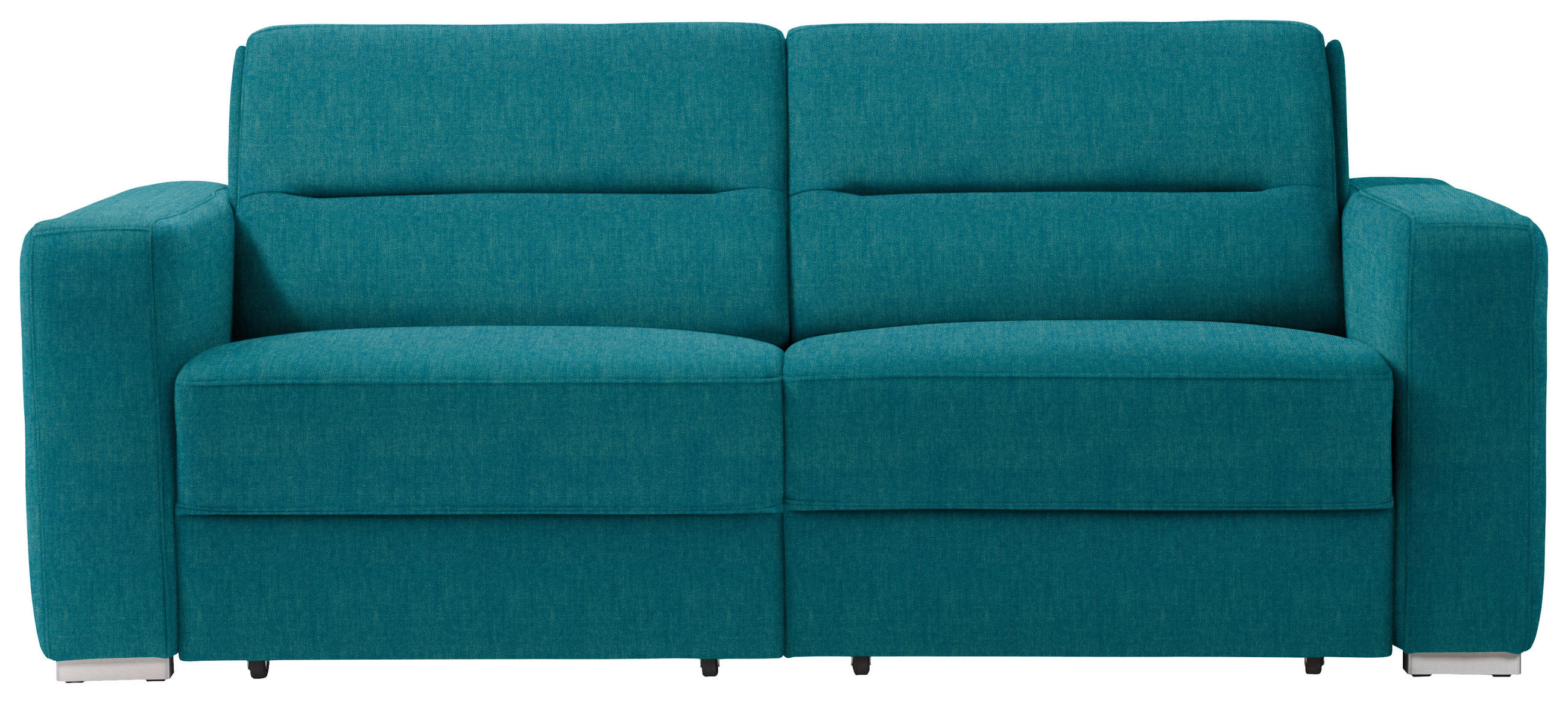 SCHLAFSOFA in Petrol  - Petrol, KONVENTIONELL, Textil/Metall (202/86/92cm) - Sedda