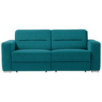 SCHLAFSOFA in Petrol  - Petrol, KONVENTIONELL, Textil/Metall (202/86/92cm) - Sedda