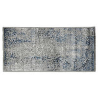 KOBEREC TKANÝ NA PLOCHO, 200/290 cm modrá, šedá - šedá/modrá, Basics, textil (200/290cm)