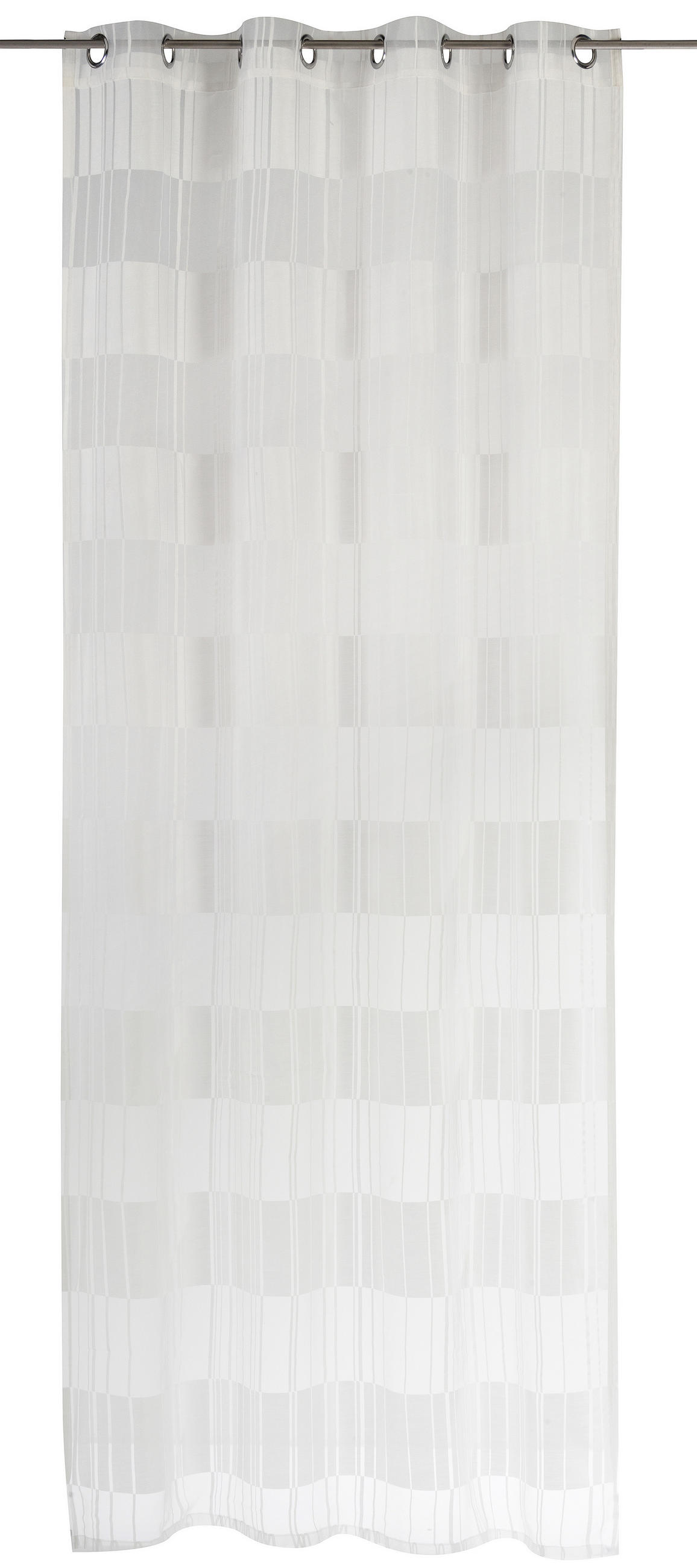 ÖSENSCHAL halbtransparent 140/255 cm   - Weiß, Basics, Textil (140/255cm)