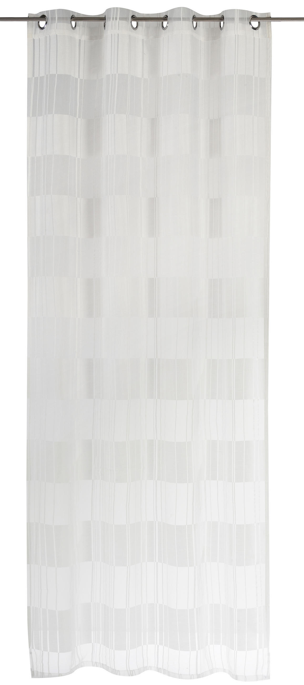 ÖSENSCHAL halbtransparent 140/255 cm   - Weiß, Basics, Textil (140/255cm)