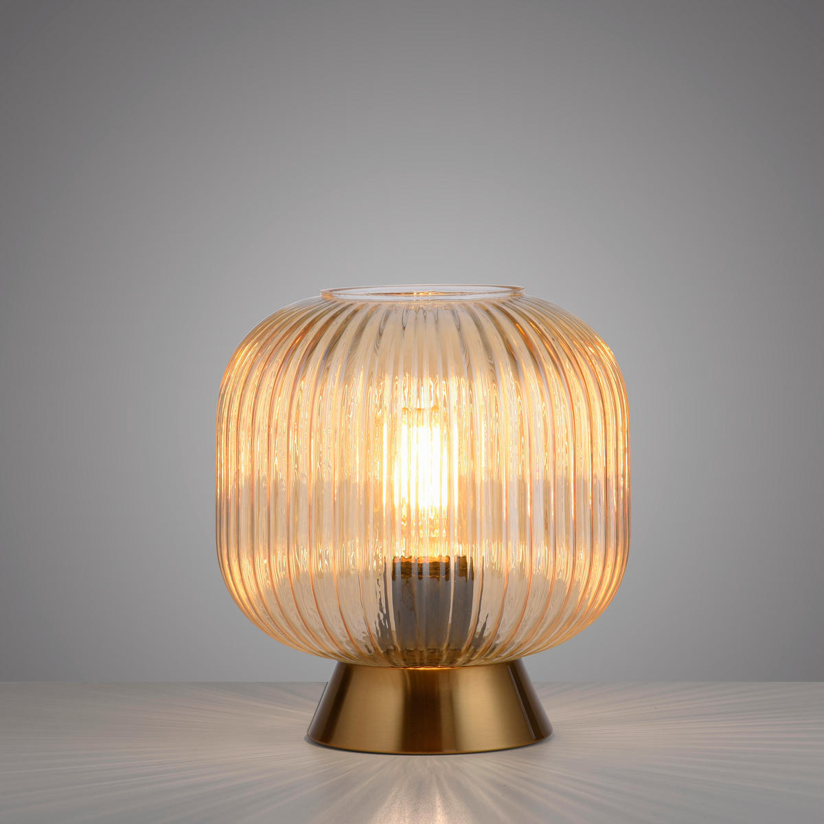 LED-TISCHLEUCHTE SW NAMI 20/20/22 cm   - Sandfarben, KONVENTIONELL, Glas/Kunststoff (20/20/22cm) - Schöner Wohnen