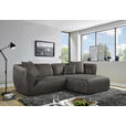 ECKSOFA in Lederlook Anthrazit  - Anthrazit/Schwarz, KONVENTIONELL, Kunststoff/Textil (278/175cm) - Carryhome