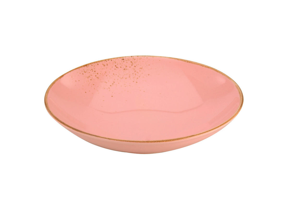 SUPPENTELLERSET Hellrosa 6-teilig Steinzeug  - Hellrosa, Trend, Keramik (22cm) - Creatable