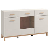 TÁLALÓSZEKRÉNY 154/41,5/89 cm  - kasmírszínű/Artisan tölgy, Basics, műanyag/faalapú anyag (154/41,5/89cm) - Hom`in