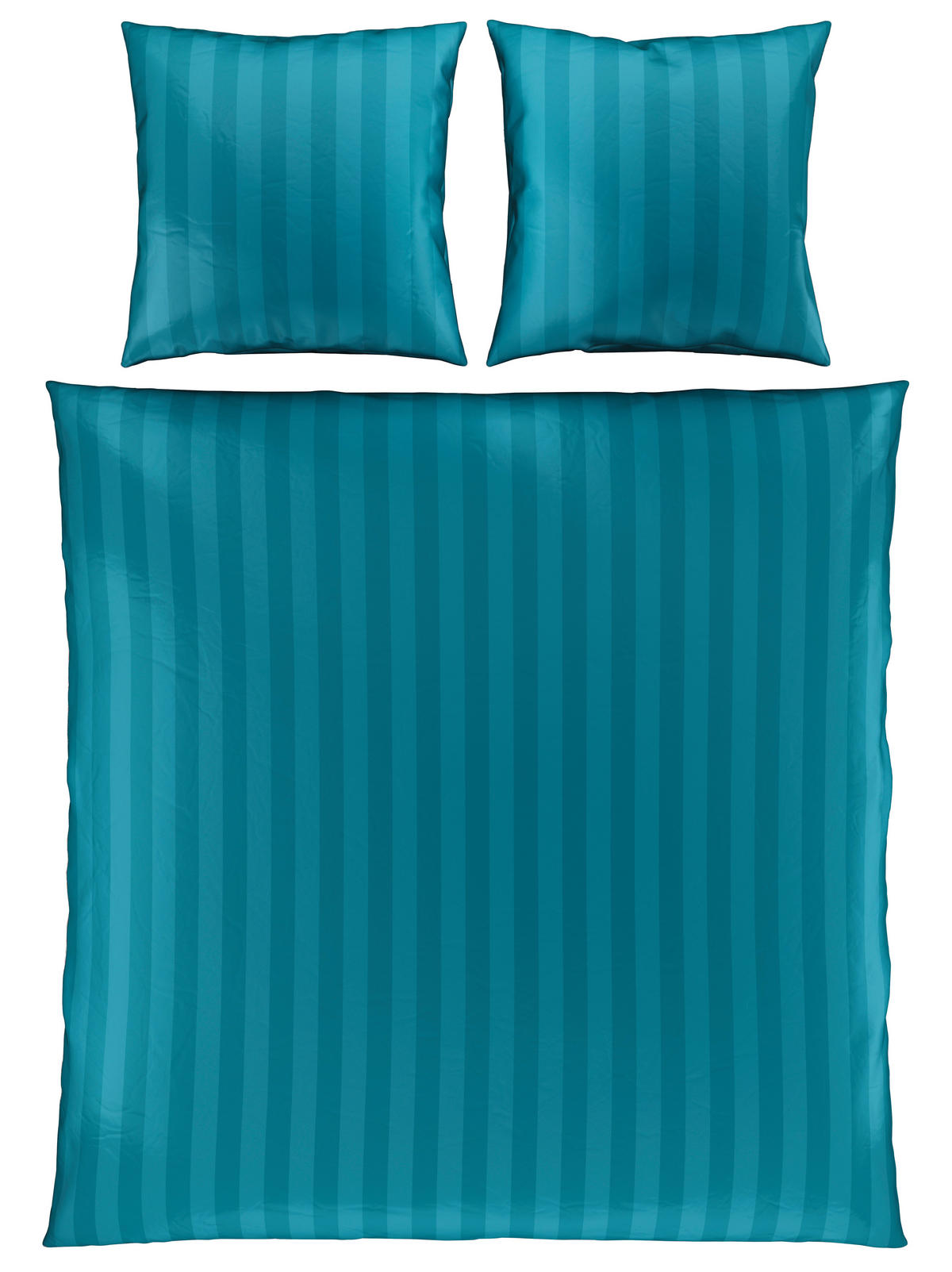 BETTWÄSCHE Dobby Satin 200/200 cm  - Blau, KONVENTIONELL, Textil (200/200cm) - Novel