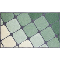BADTEPPICH Shanga Grün 60/100 cm  - Grün, Basics, Kunststoff/Textil (60/100cm) - Grund