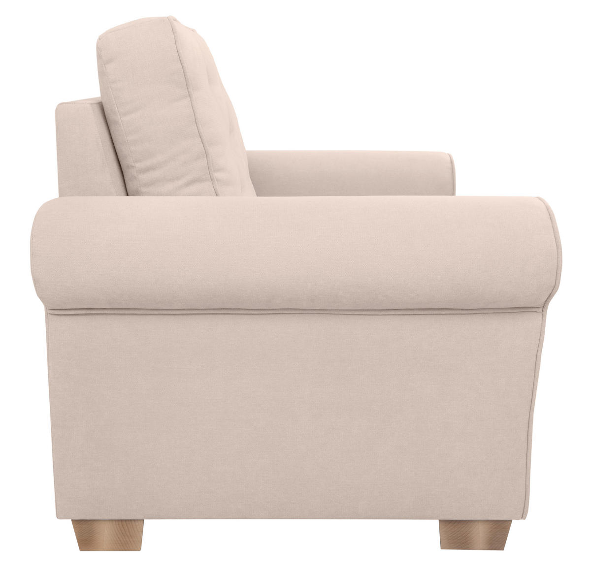 SESSEL in Beige  - Beige/Buchefarben, Design, Holz/Textil (93/89/82cm) - MID.YOU