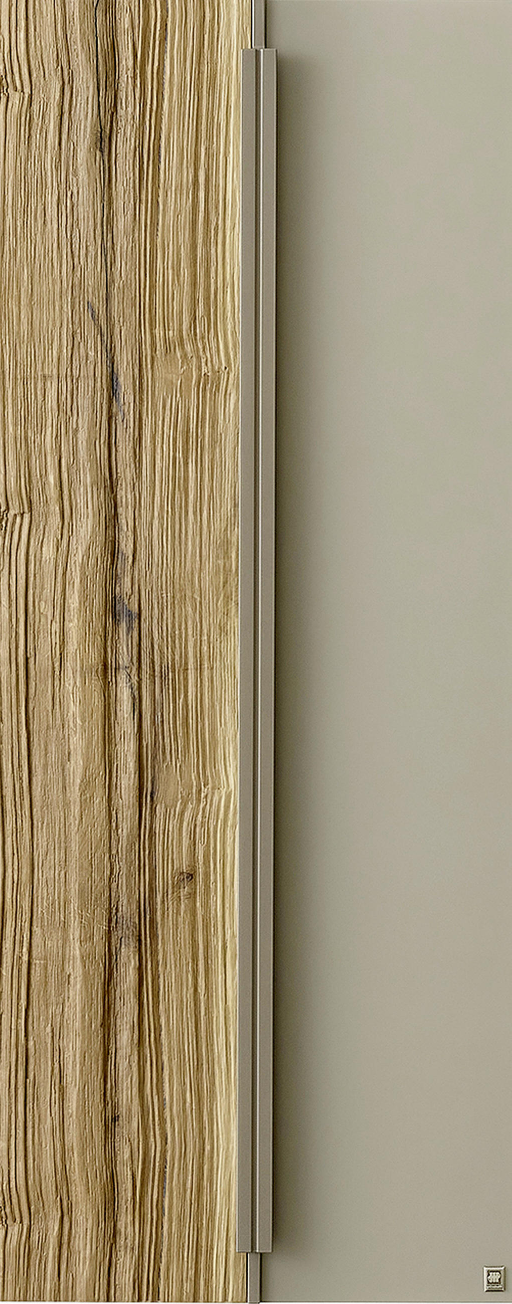 HÄNGESCHRANK 38,4/76,8/33,1 cm  - Titanfarben, ROMANTIK / LANDHAUS, Glas/Holz (38,4/76,8/33,1cm) - Musterring