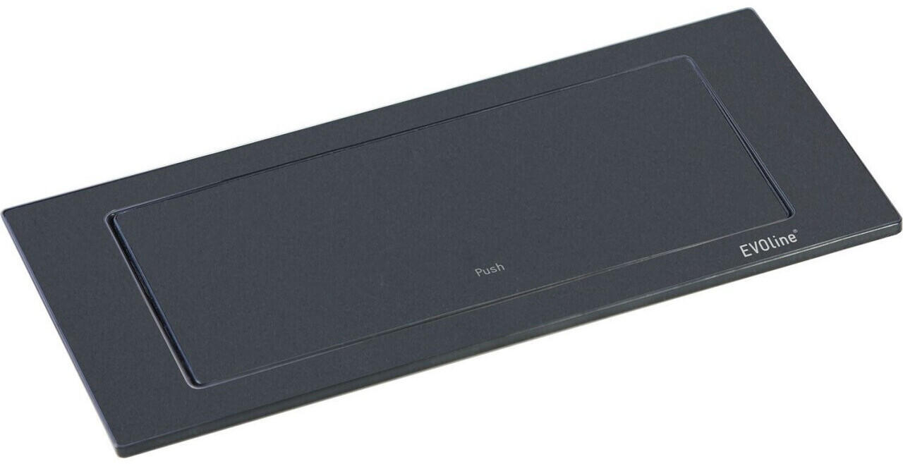 STECKDOSENELEMENT - Schwarz, Basics, Kunststoff (29,3/18,8/15,5cm) - HKT