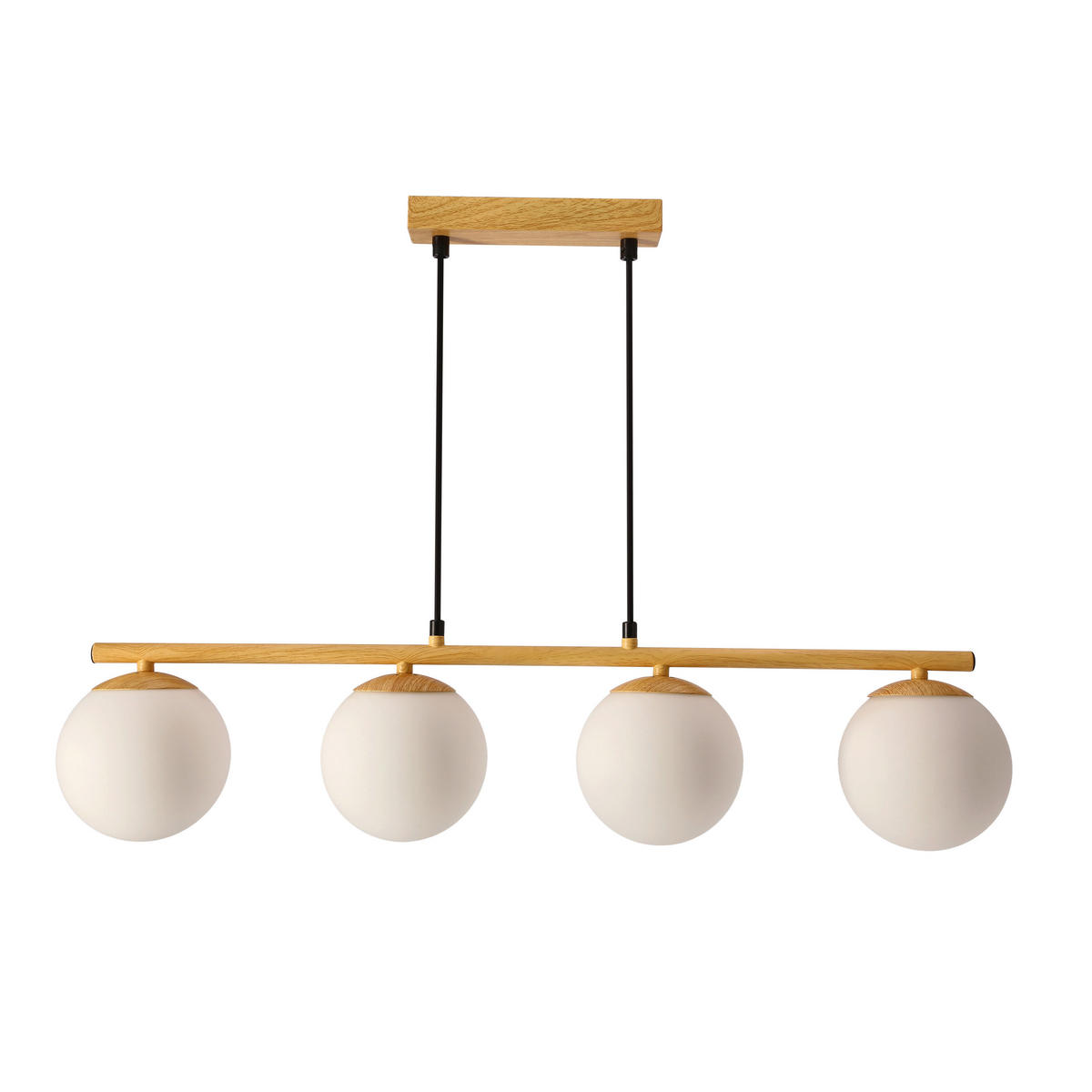 PENDELLEUCHTE 68/13/100 cm  - Eichefarben/Schwarz, KONVENTIONELL, Metall (68/13/100cm)