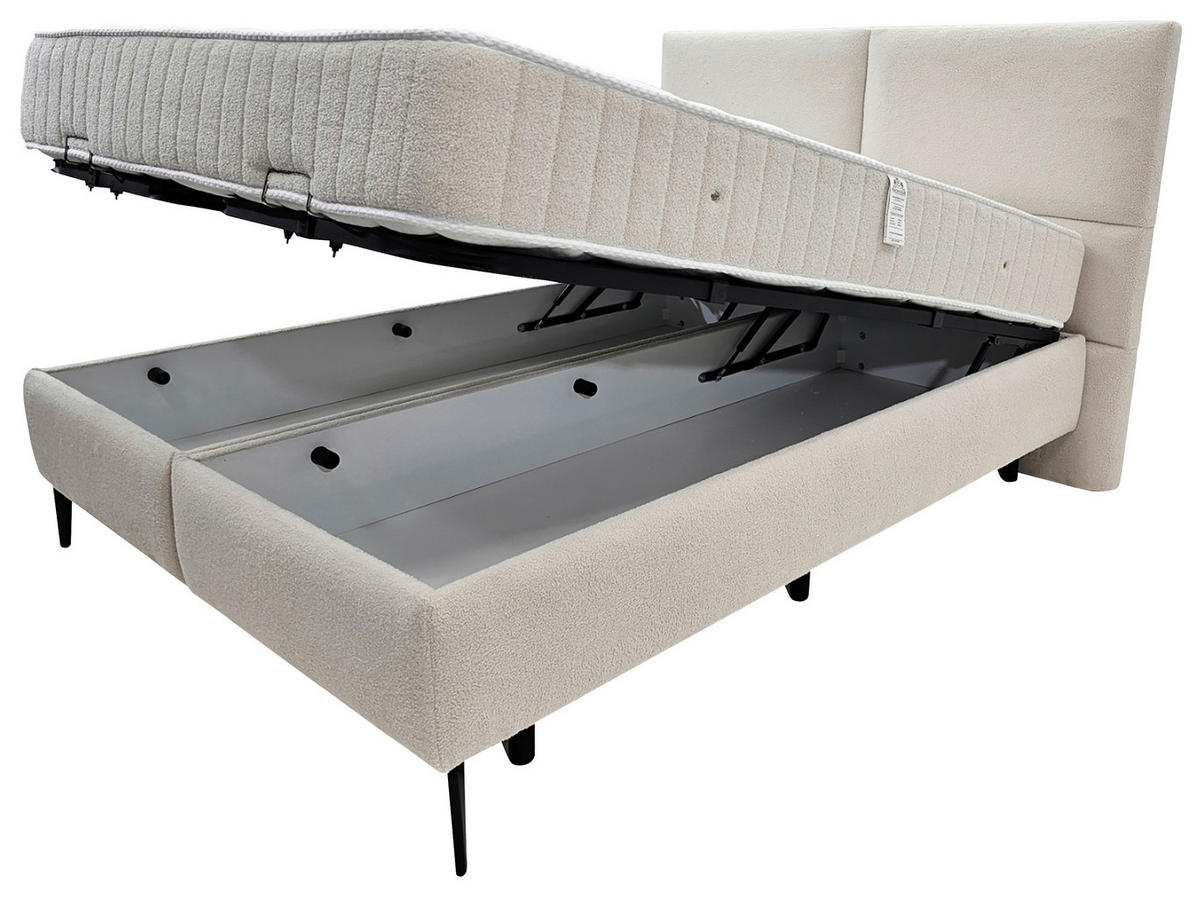 POSTELJA Z VZMETNICO   x  , les, kovina  - Moderno, kovina/les (180/200cm) - Hom`in