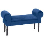 SITZBANK 100/54/30 cm  - Blau/Schwarz, Trend, Holz/Textil (100/54/30cm) - Xora