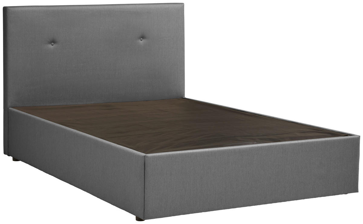 BOXBETT 120/200 cm  in Grau  - Schwarz/Grau, KONVENTIONELL, Holz/Holzwerkstoff (120/200cm) - P & B