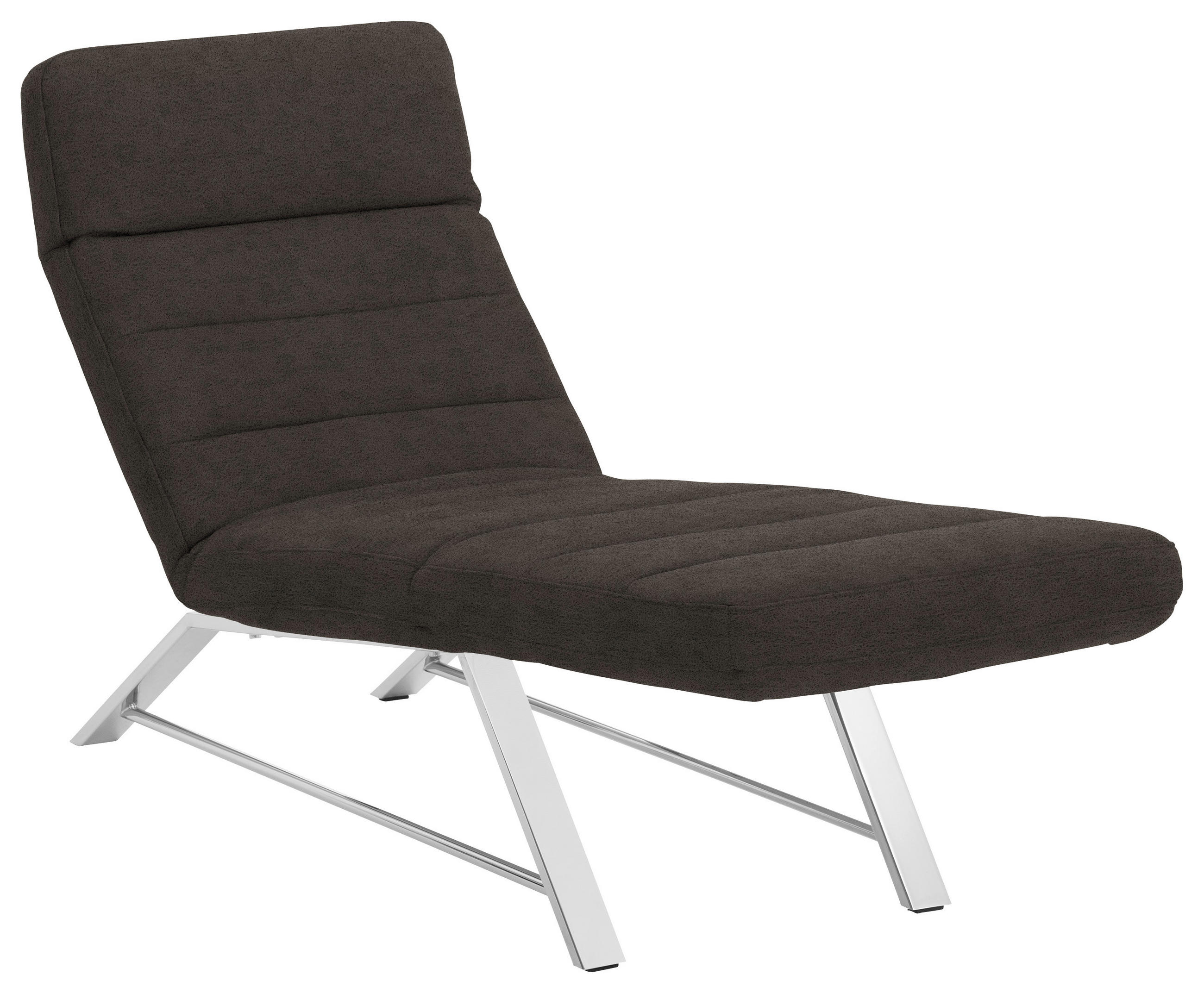 LIEGE in Mikrofaser Mokka  - Chromfarben/Mokka, Design, Textil/Metall (65/91/170cm) - Chilliano