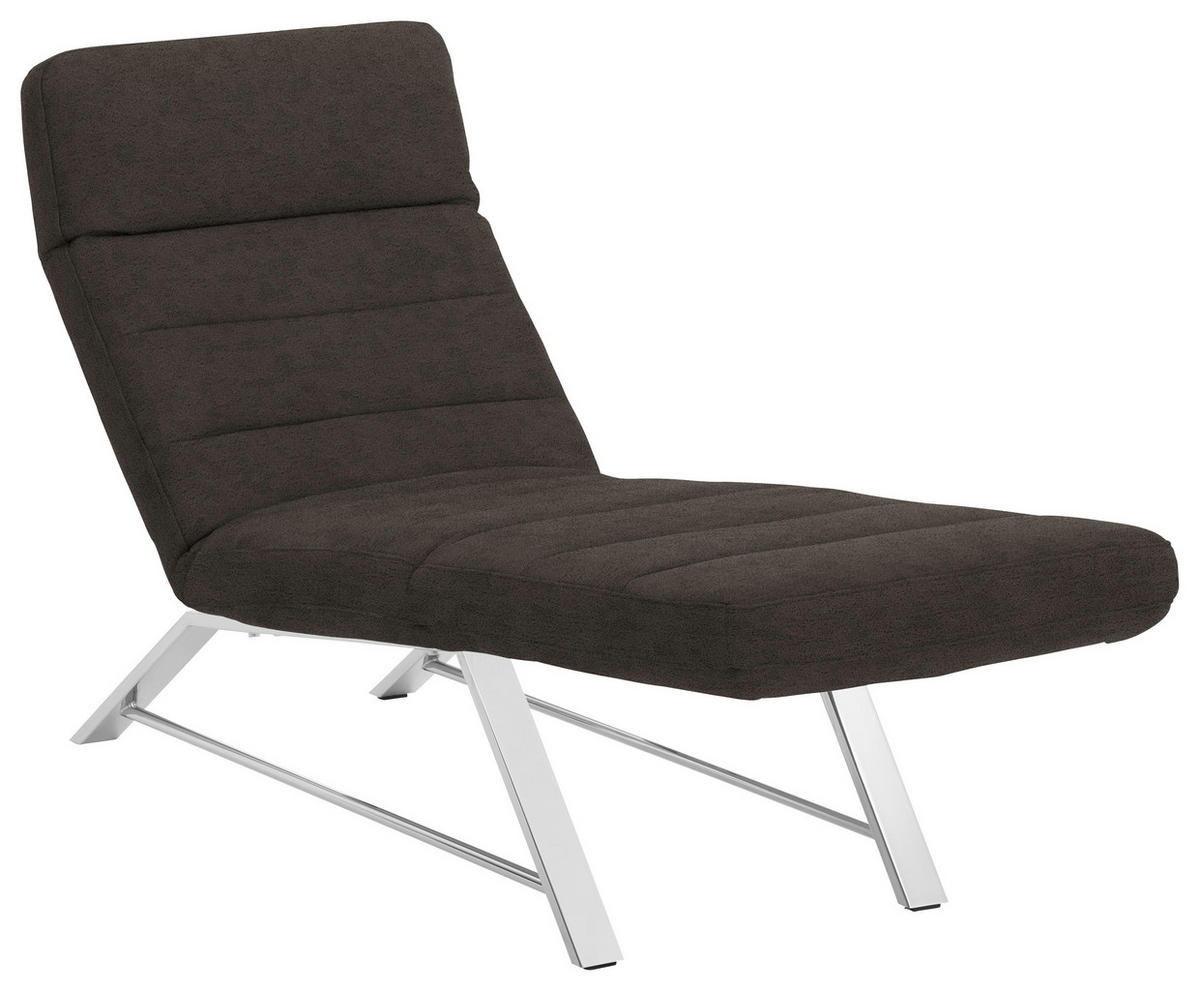 LIEGE in Mikrofaser Mokka  - Chromfarben/Mokka, Design, Textil/Metall (65/91/170cm) - Chilliano