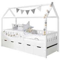 HAUSBETT Absturzsicherung, Bettschublade 90/200 cm  in Weiß  - Weiß, MODERN, Holz (90/200cm) - MID.YOU