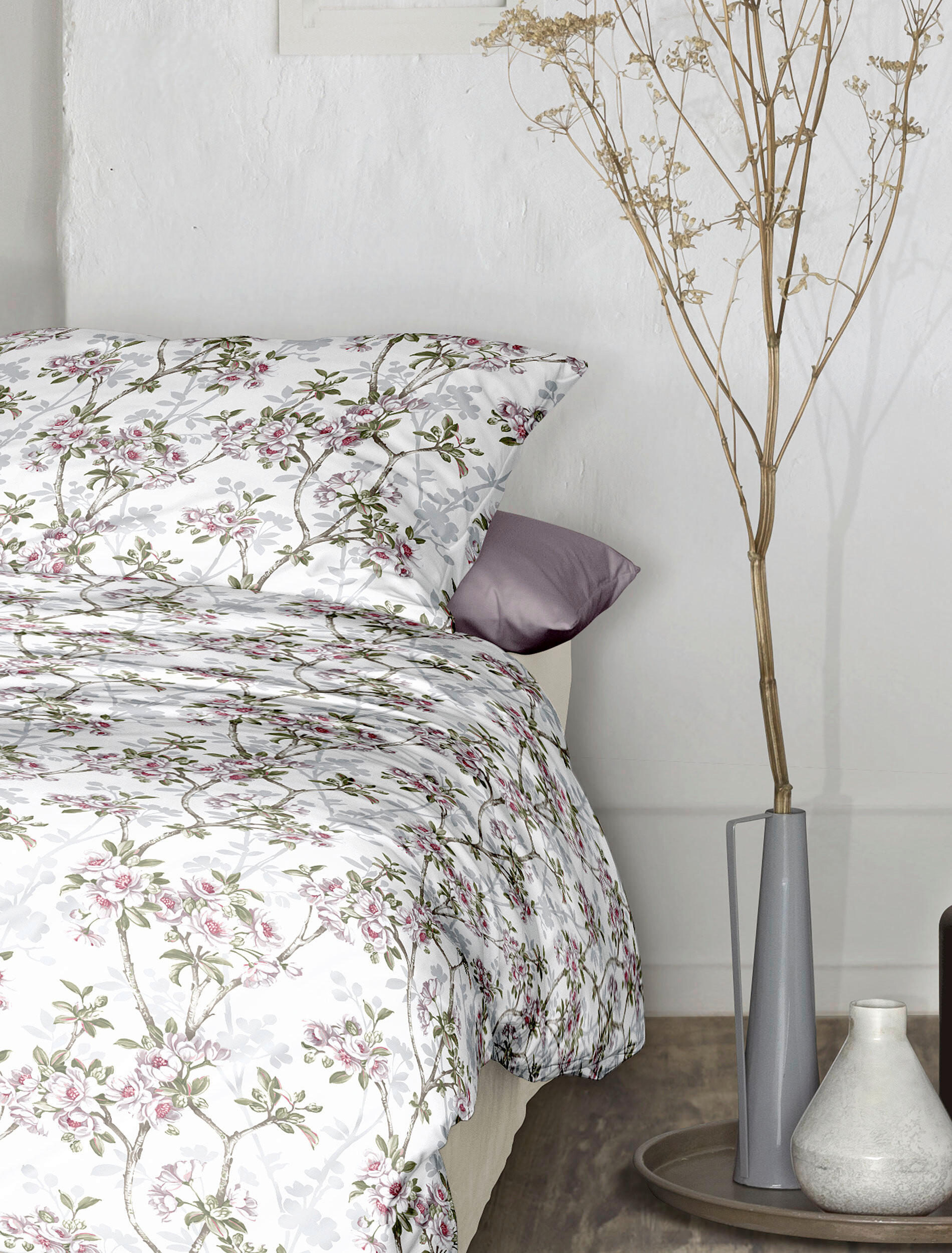 Thumbnail - Irisette Bettwäsche, Weiß, Textil, Floral, 135x200 cm, pflegeleicht, hautfreundlich, bügelleicht, weiche und anschmiegsa...