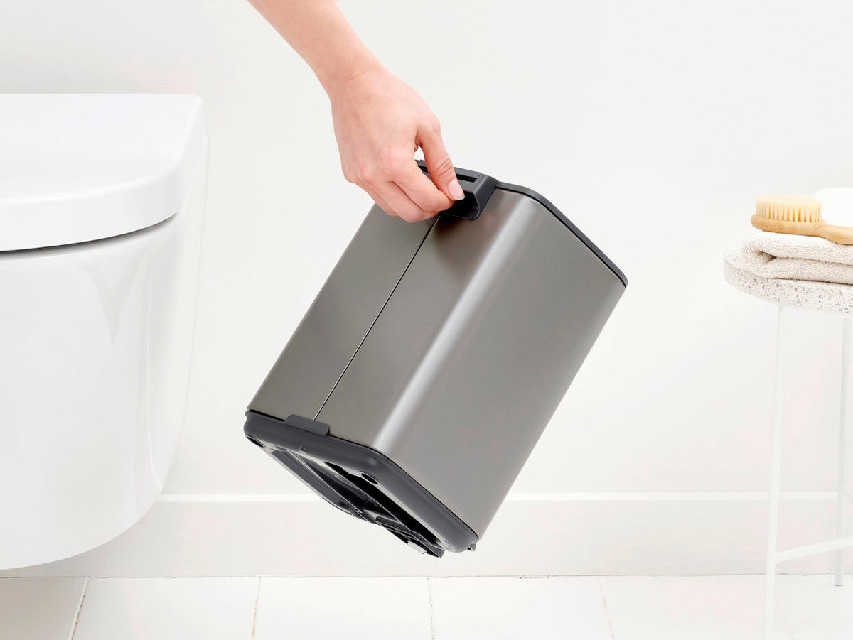 KANTA SA PAPUČICOM  4 l   - antracit/platinasta, Konvencionalno, metal/plastika (20/26,8/20,5cm) - Brabantia