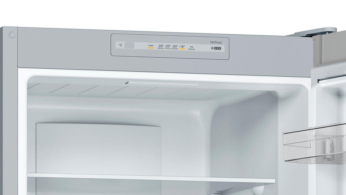 KÜHL-GEFRIER-KOMBINATION 60/176/66 cm KGN33NLEB  - Edelstahlfarben, Basics, Metall (60/176/66cm) - Bosch