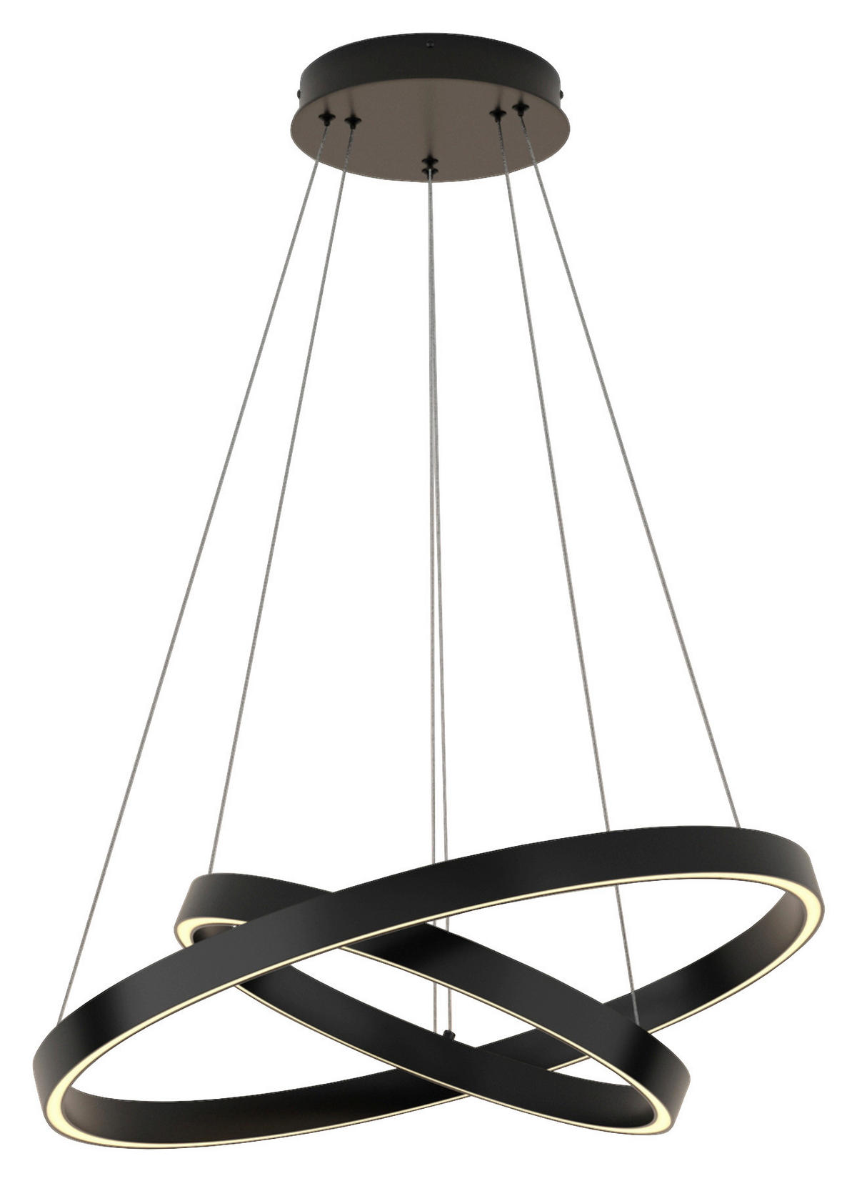 PENDELLEUCHTE  60/100/60 cm   - Schwarz, Basics, Metall (60/100/60cm) - MAYTONI