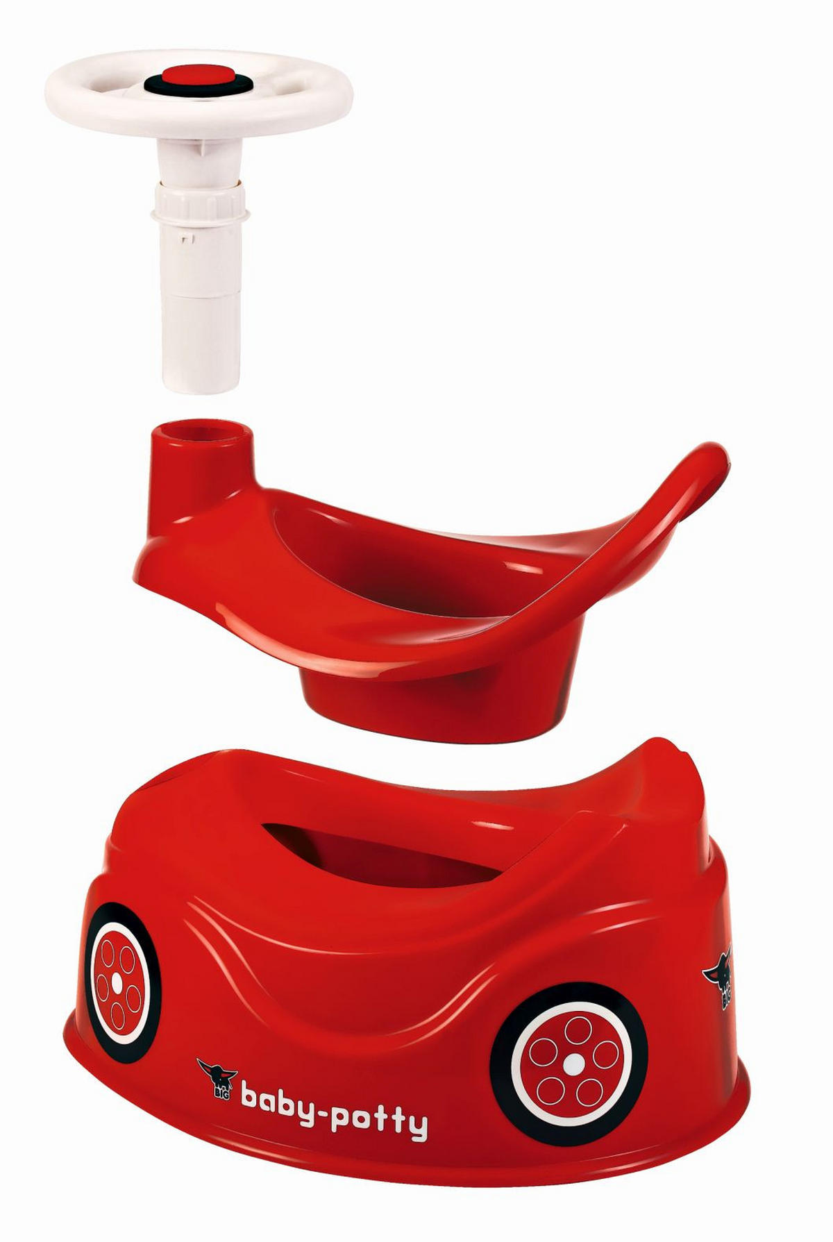 TÖPFCHEN BIG Baby Potty  - Rot, Basics, Kunststoff (43/31/28cm) - BIG