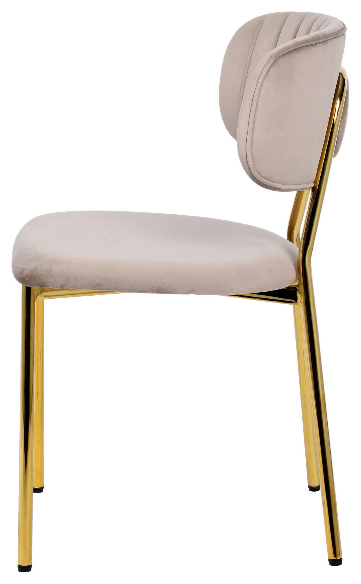 STOLSET 2 styck järn  - taupe/guldfärgad, Design, metall/plast (47/80/51cm) - Kayoom