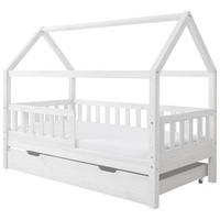 HAUSBETT 80/160 cm Weiss  - Weiss, Modern, Holz (80/160cm) - MID.YOU